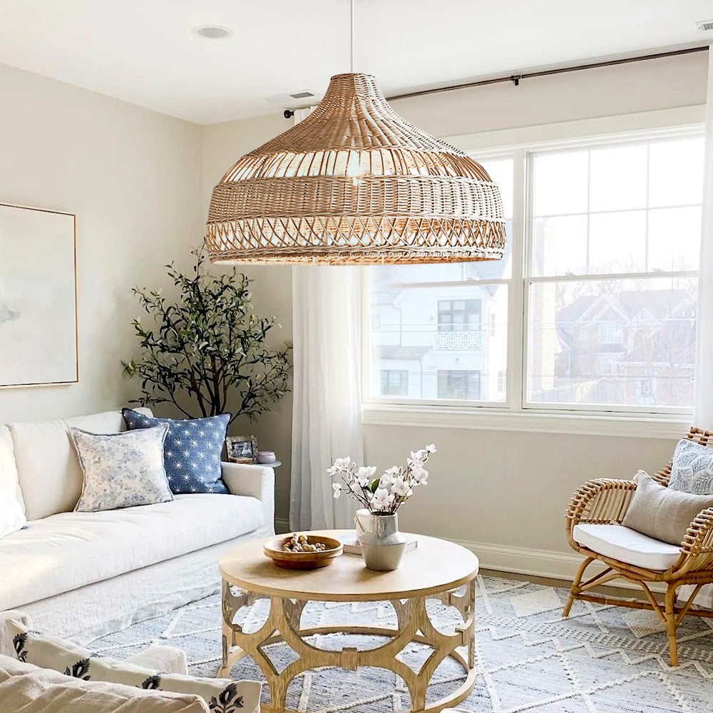 Wisteria Handmade Woven Rattan Pendant Light
