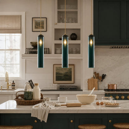 Kimaya Benedict Tube Glass Pendant Lamp