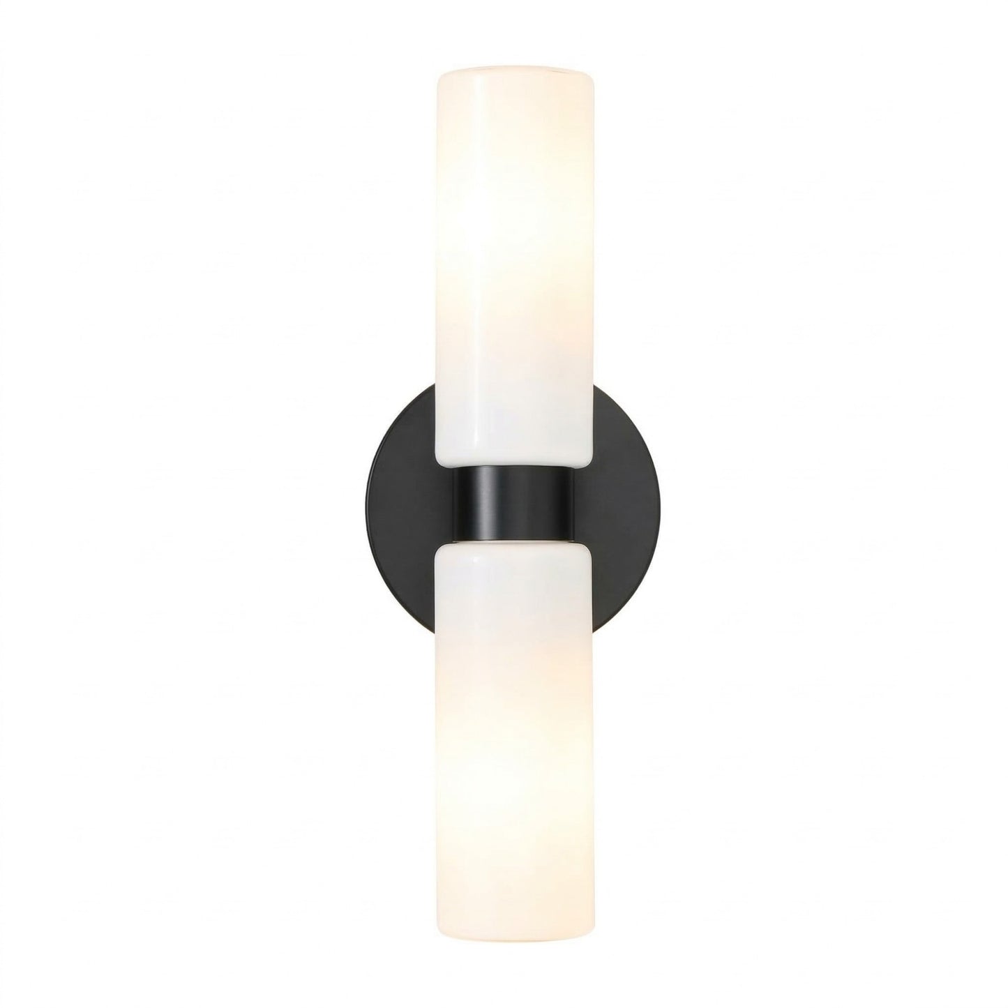Sinclair Minimalist Glass Double Short Wall Light