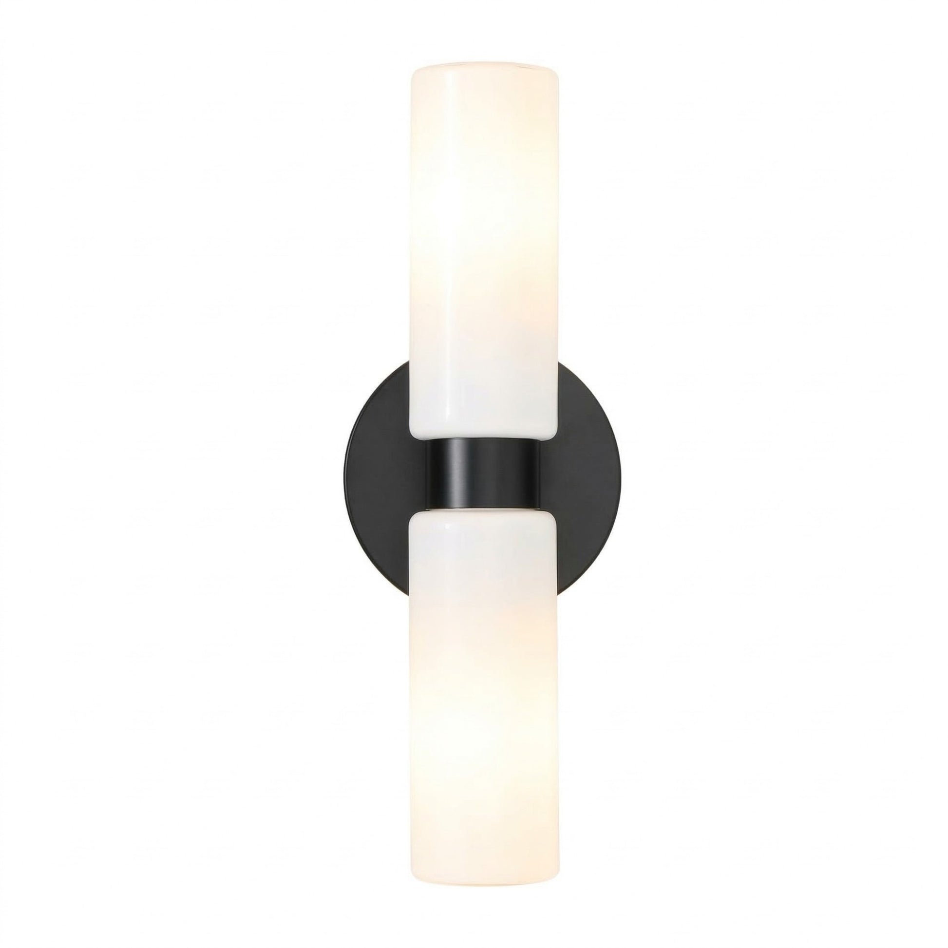 Sinclair Minimalist Glass Double Short Wall Light