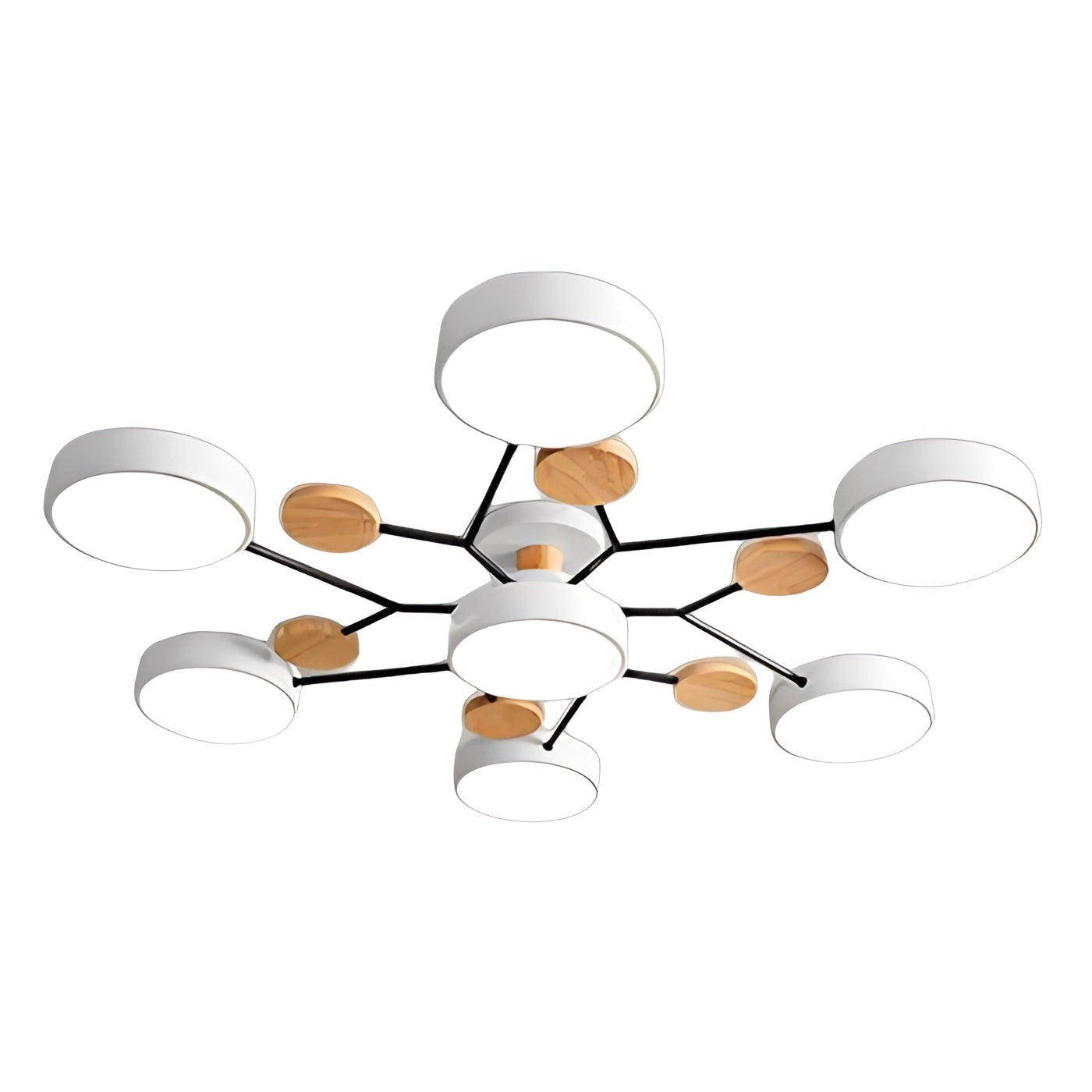 Phelith Scandinavian Round Molecule Branch Led Ceiling Light