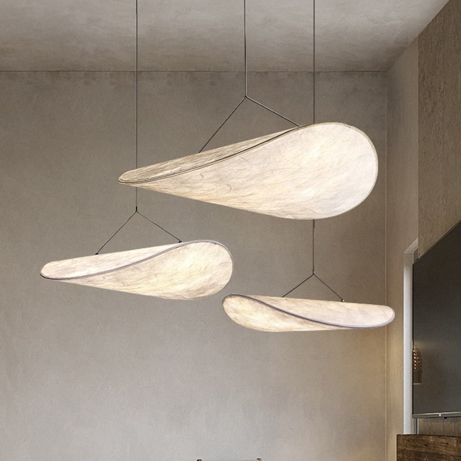 Hawkes Scandinavian Style Minimalist Fabric Pendant Light