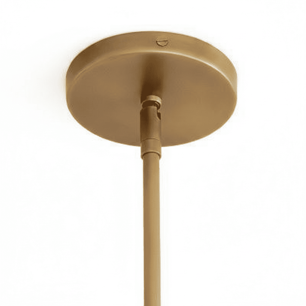 Alain Farmhouse Cooper Ribbed Glass Pendant Light