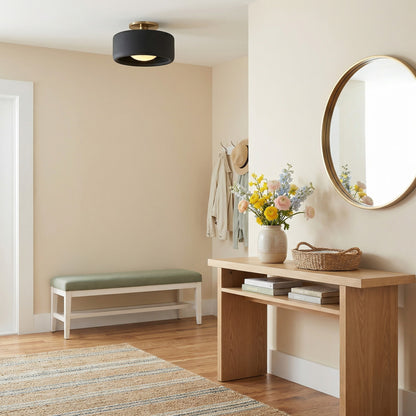 Aura Modern Porcelain Flush Mount Ceiling Light