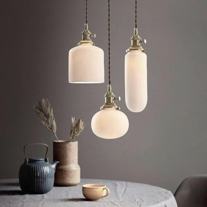 Elena Sjöborre Art Deco Stripe Pendant Light