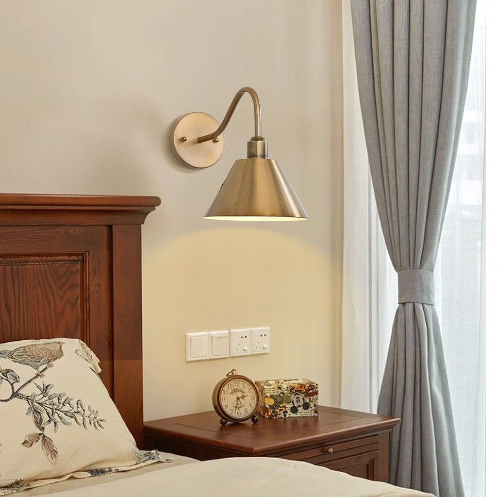 Ferm Minimalist Industrial Tapered Sconce