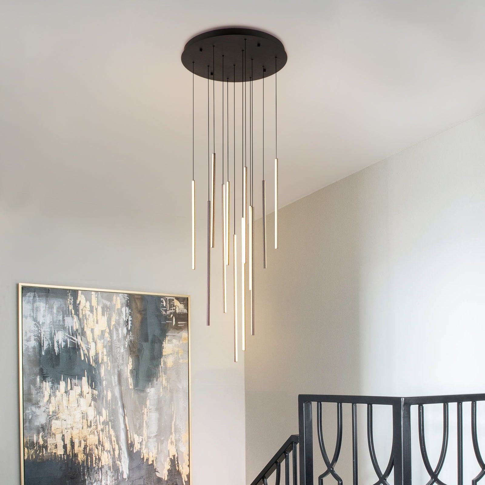 Rory Modern Cluster Cylinder Led Pendant Light
