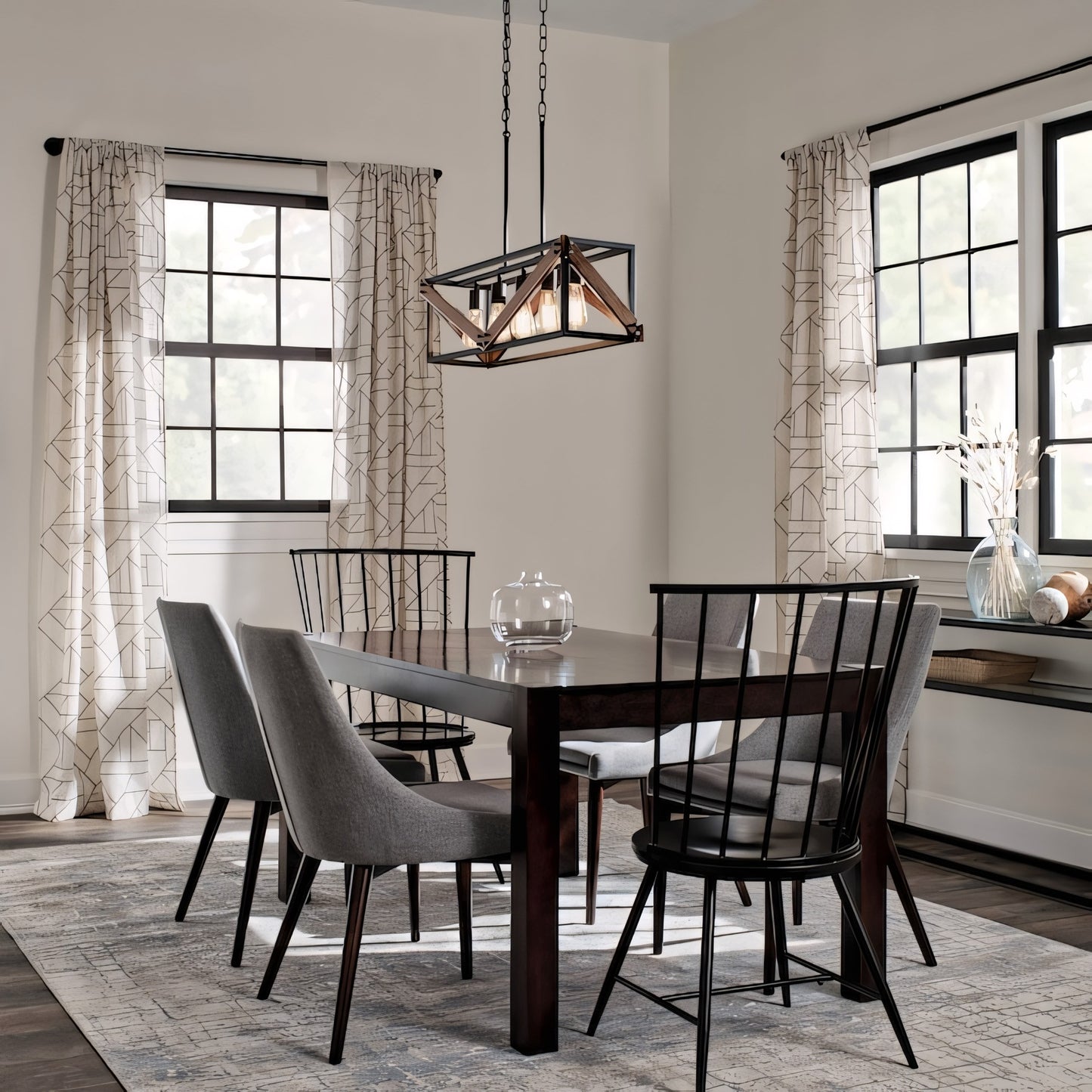 Karnor Vintage Cage Dry Rated Chandelier