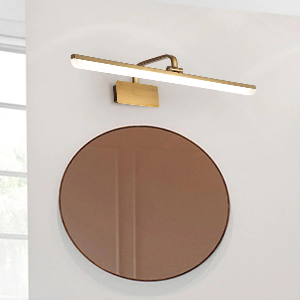 Jaryn Rustic LED Bar Brass Wall Light
