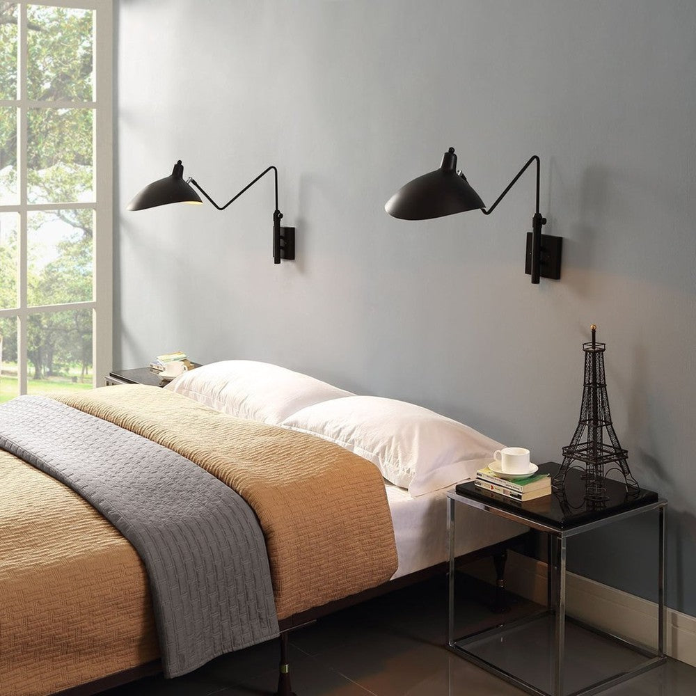 Radha Swing Arm Industrial Modern Wall Sconce