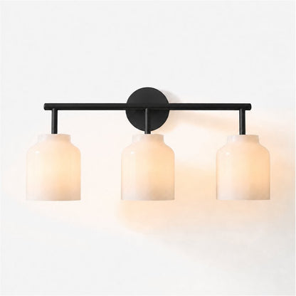 Drilon Modern 3-Light Milk Glass Bathroom Sconce