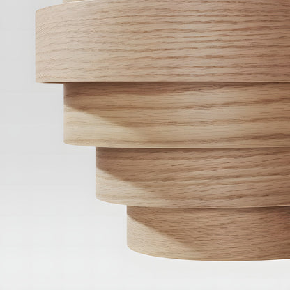 Emmeline Nordic Wood Multi Layer Pendant Light