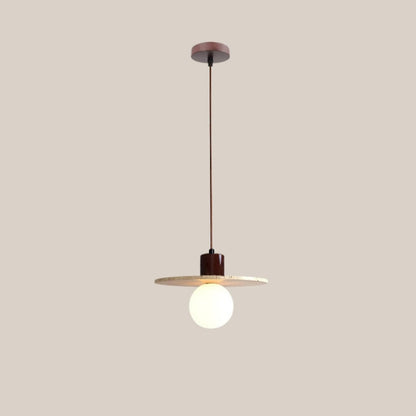 Bowen Wabi-Sabi Mini Travertine Pendant Light