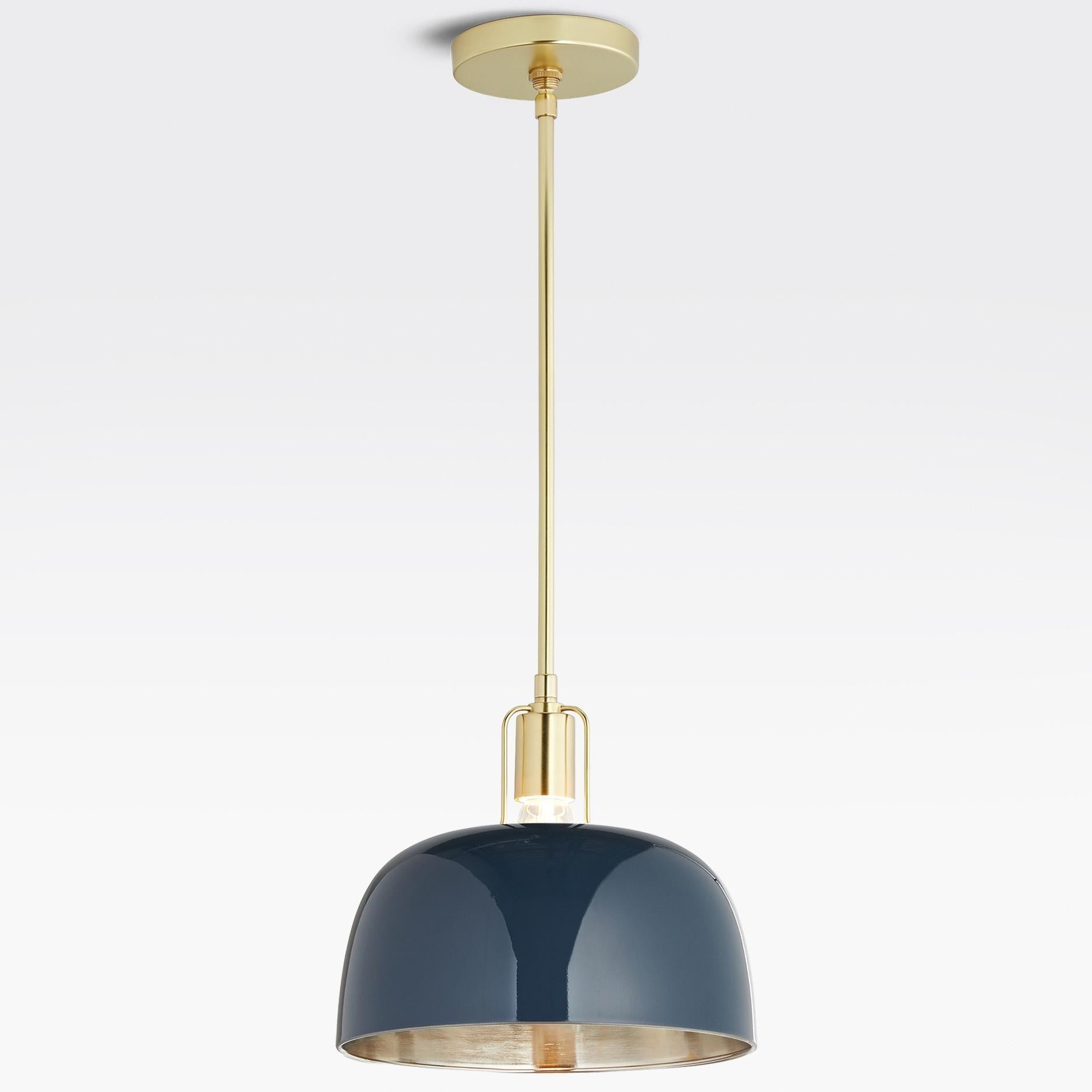 Frey Mid Century Metal Dome Pendant Light
