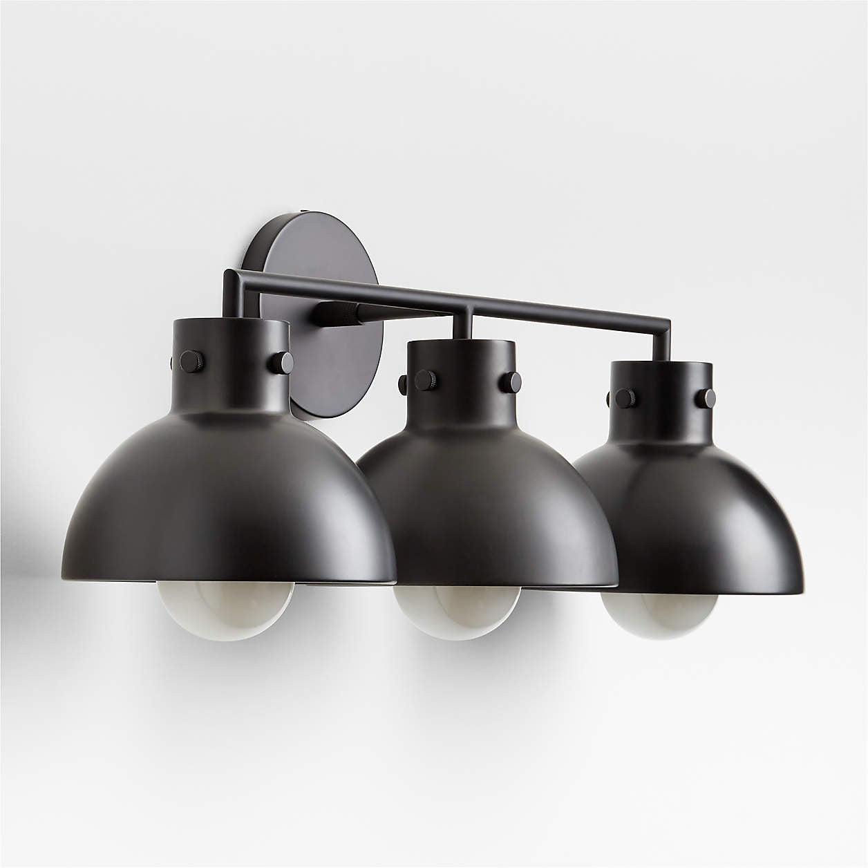 York Minimalist 3-Light Glass Globe Metal Wall Light