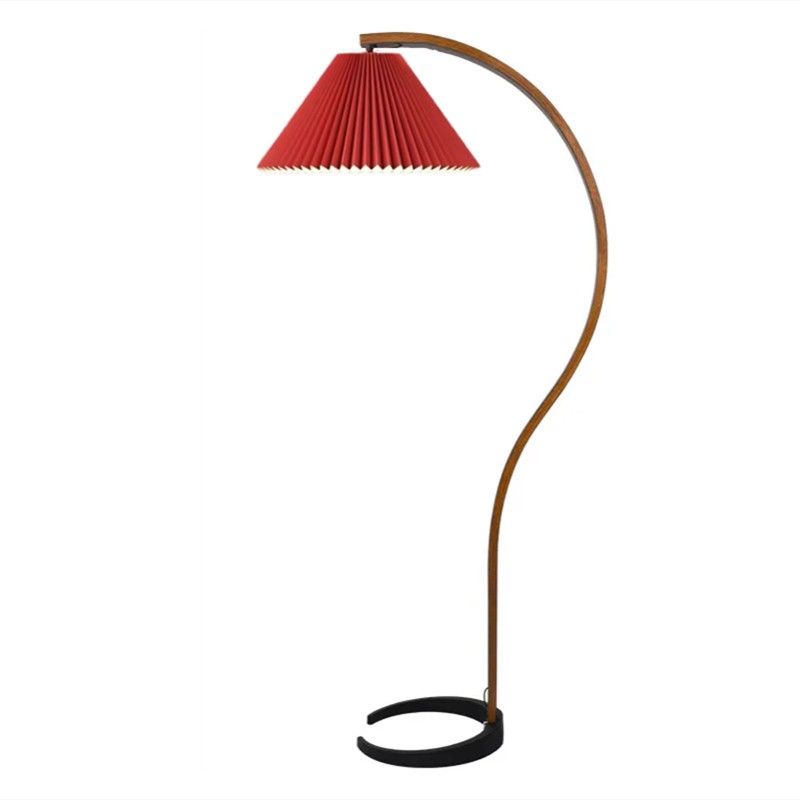 Anamika Vintage Mid Century Wooden Floor Lamp