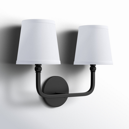 Liryn Minimalist 2/3/4 Heads Fabric Vanity Wall Light