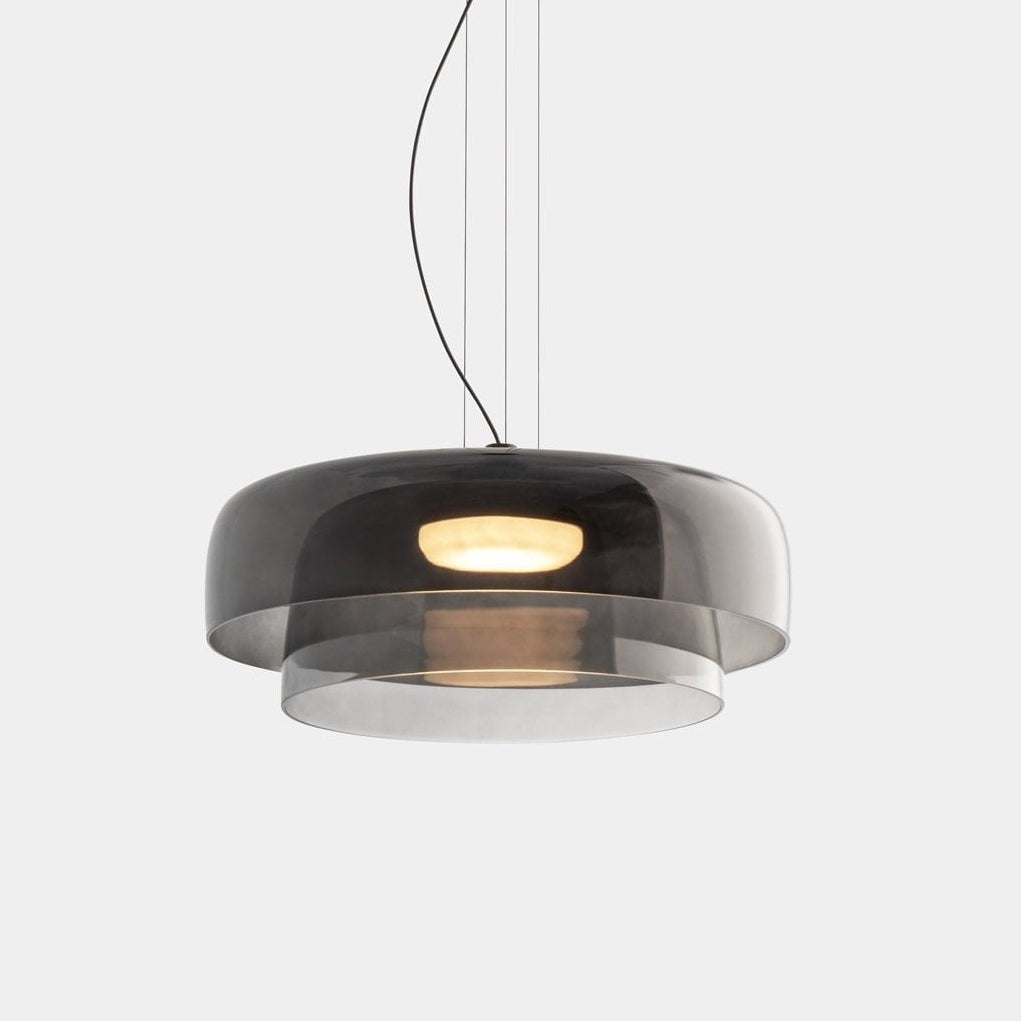 Zaire Bowl Shaped Layer Stained Glass Pendant Light