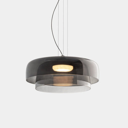 Zaire Bowl Shaped Layer Stained Glass Pendant Light