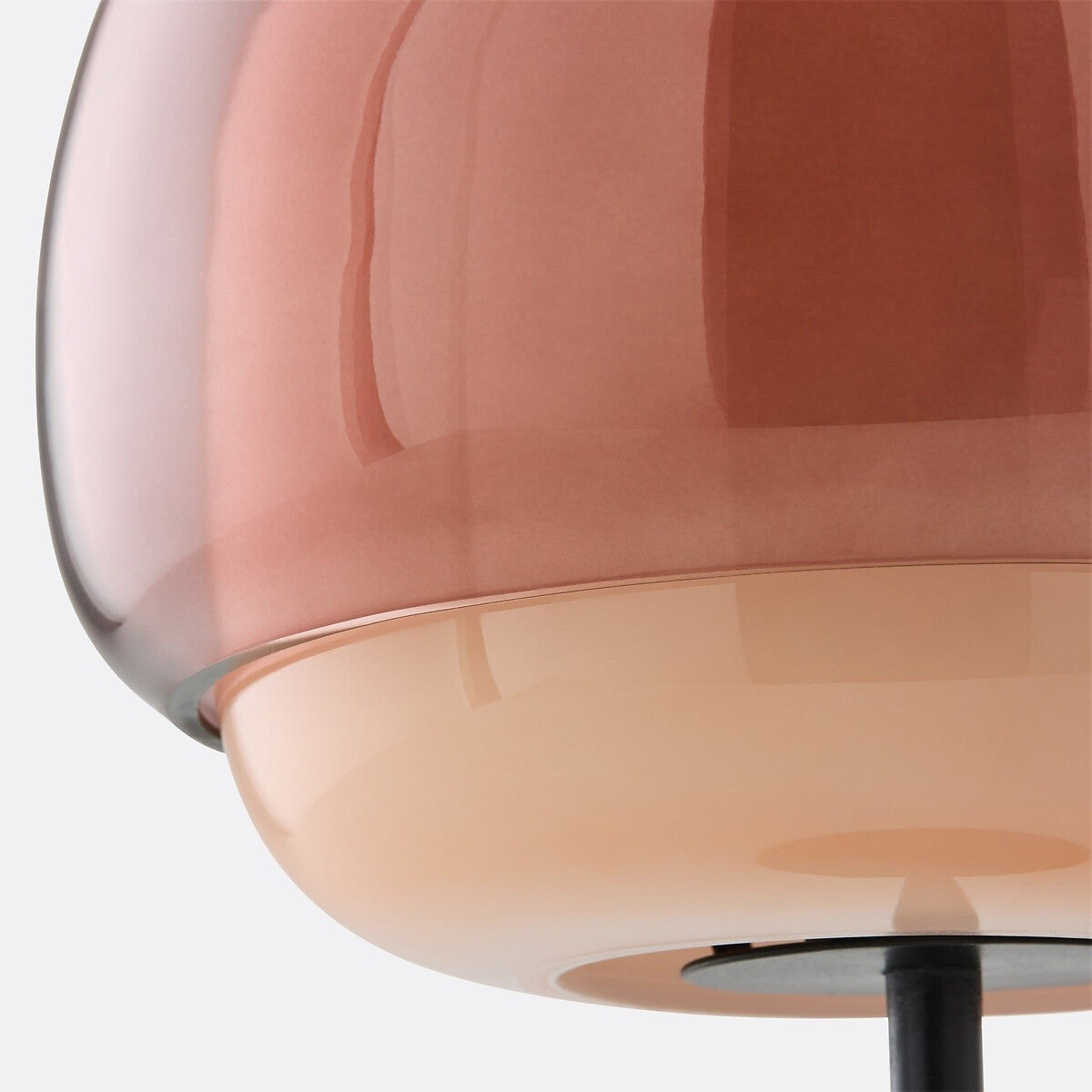 Xyndrae Modern Nordic Double-Layered Tinted Glass Table Lamp