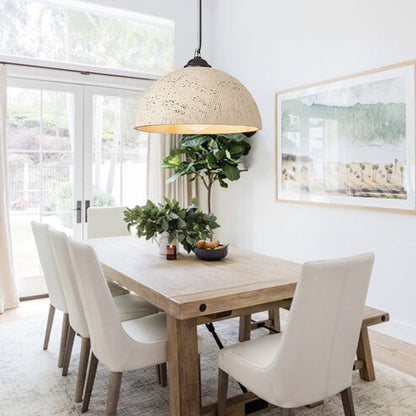 Luran Wabi Sabi Dome Stone Pendant Light