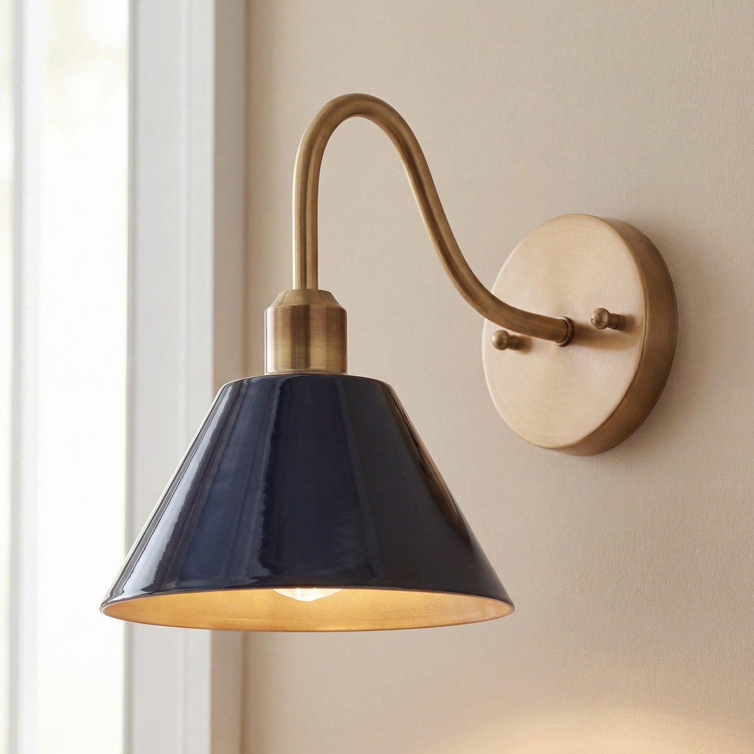 Ferm Minimalist Industrial Tapered Sconce