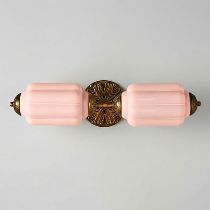 Cyrilith Vintage Art Deco Milk Glass Eloise Vanity Light