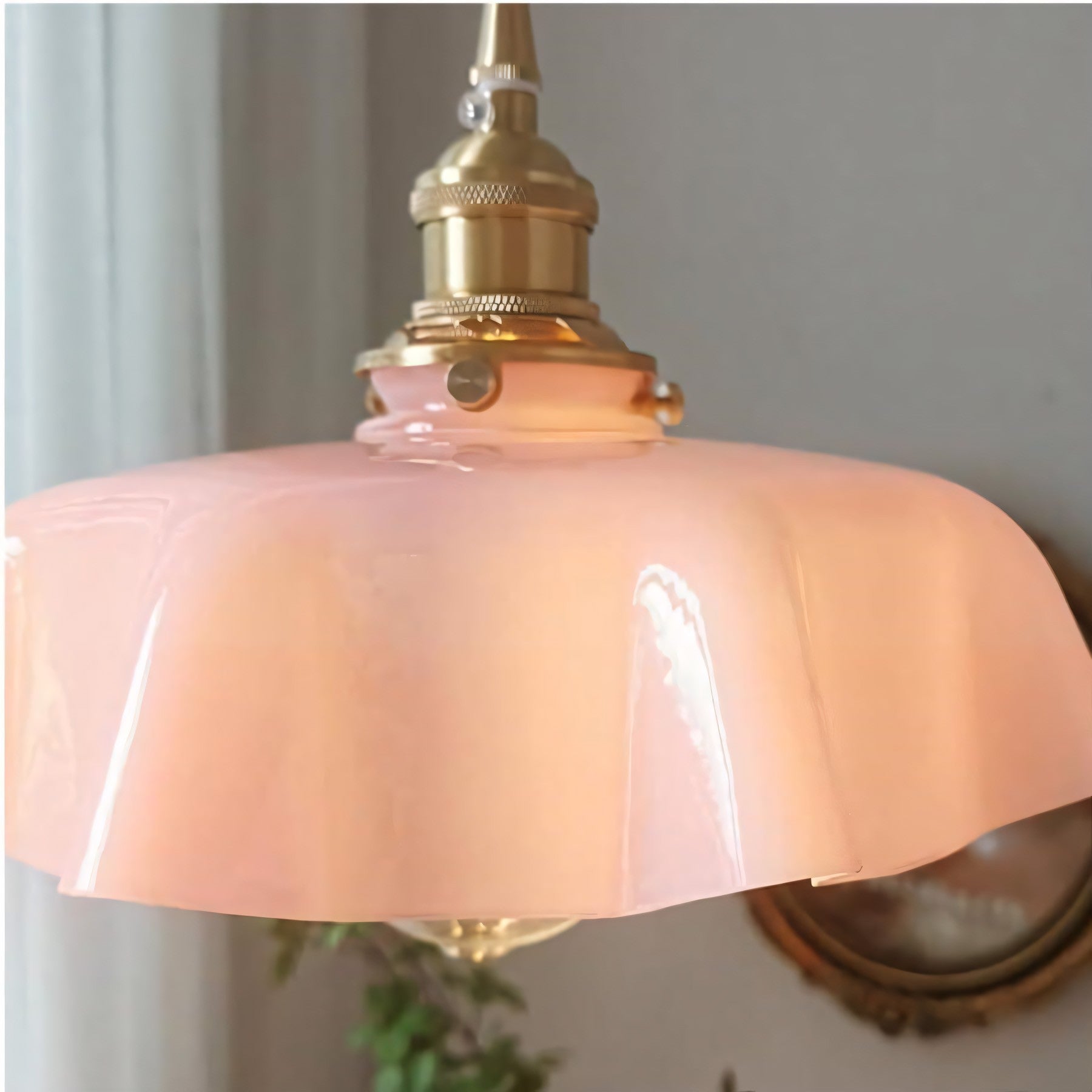 Jovianth French Cream Flower Single Pendant Light