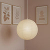 Sorell Minimalist Ribbed Paper Globe Pendant Light
