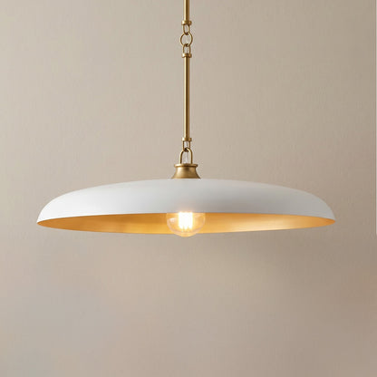 Leila Industrial Rustic Bronze Cone Shade Pendant Light