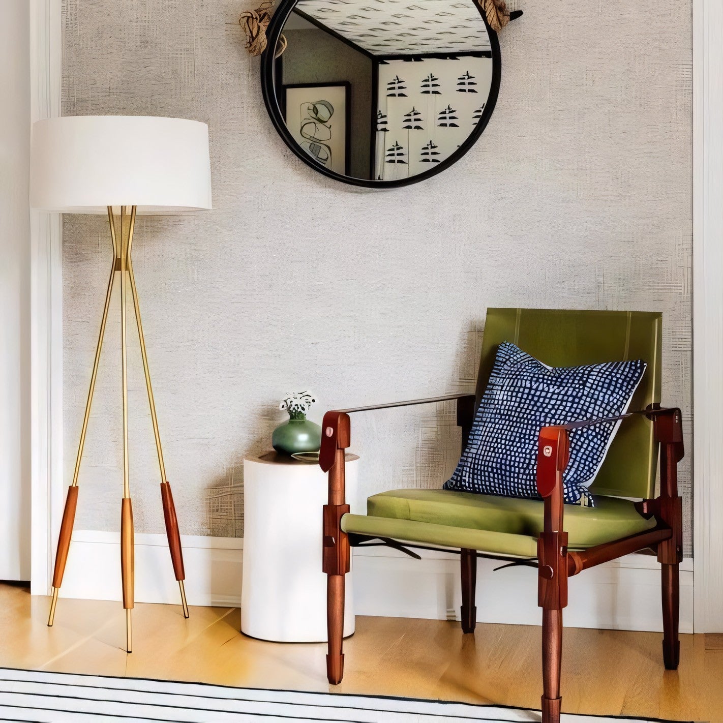 Kimaya Mulberry Floor Lamp