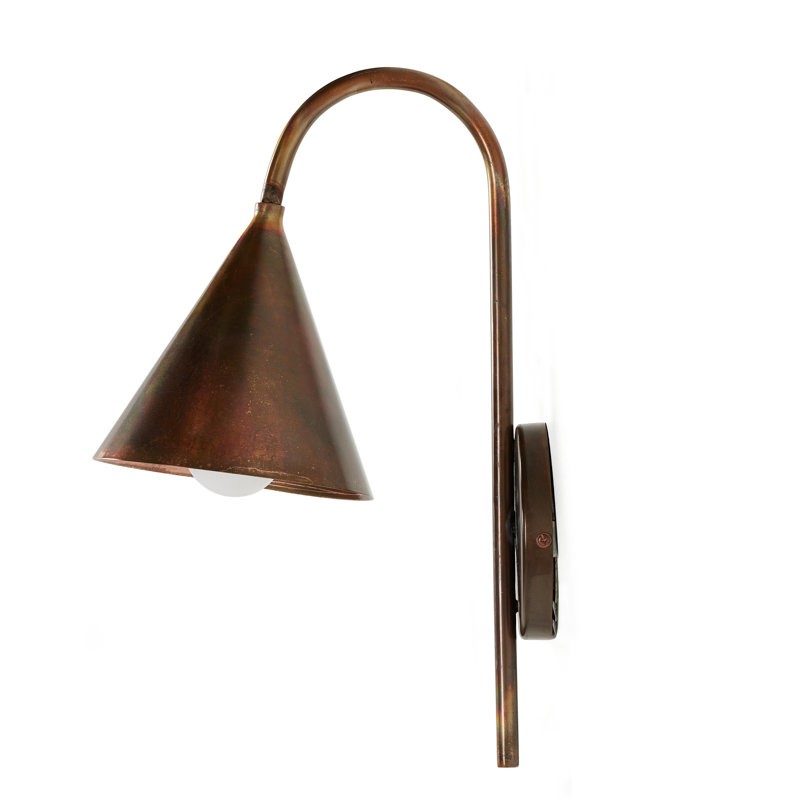 Maelle Vintage Industrial Metal Cone Sconce