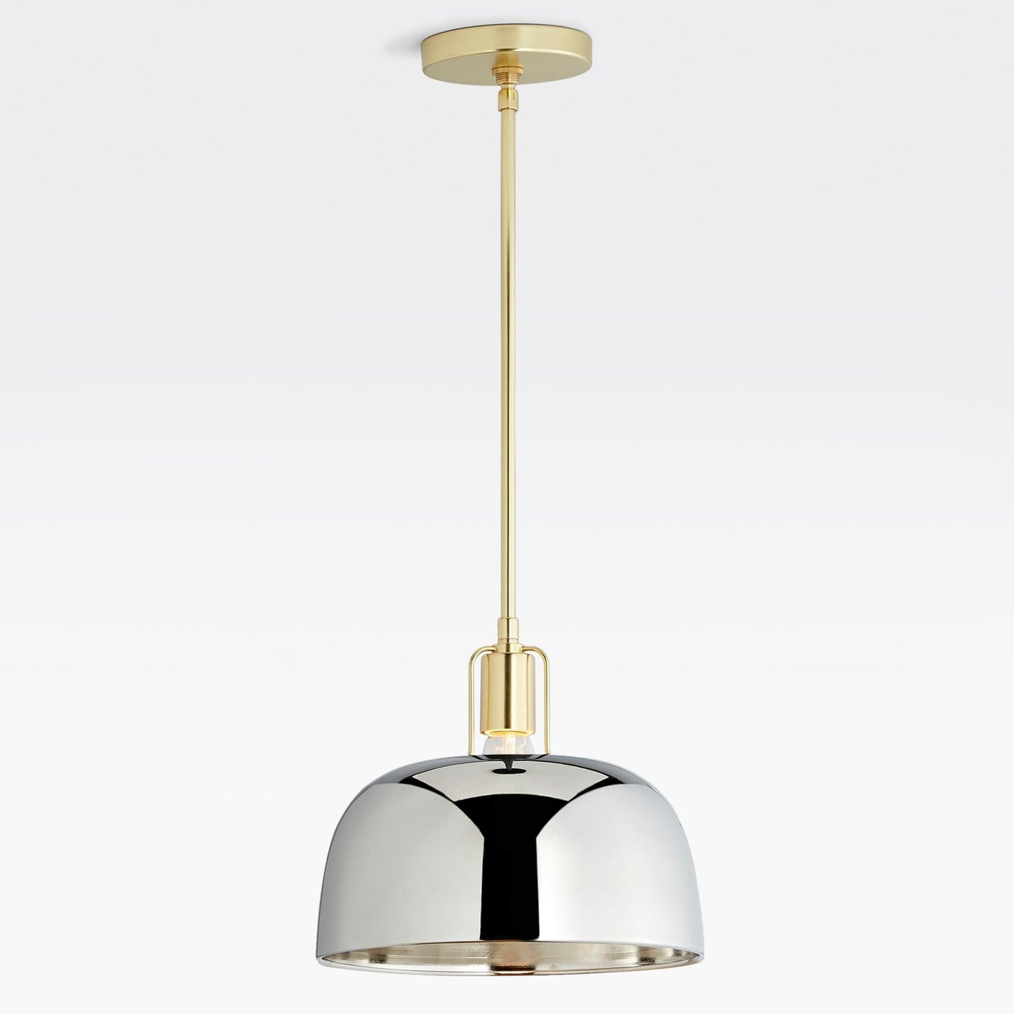 Frey Mid Century Metal Dome Pendant Light