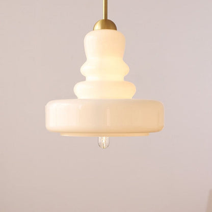 Carla Colorful Gourd Shaped Glass Shade Pendant Light