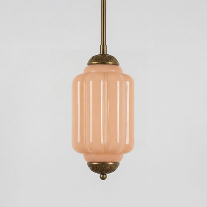 Cyrilith Farmhouse Pumpkin Glass Eloise Pendant Light