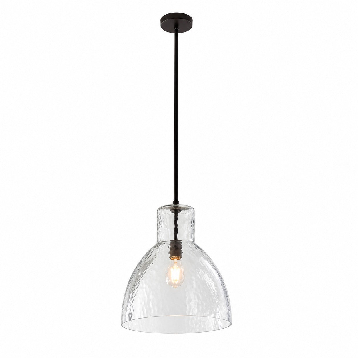 Keen Farmhouse Glass Dome Pendant Light