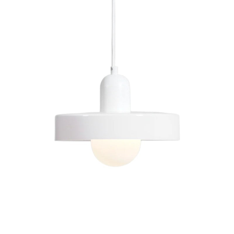 Xanadu Bauhaus Stained Glass Disc Pendant Light