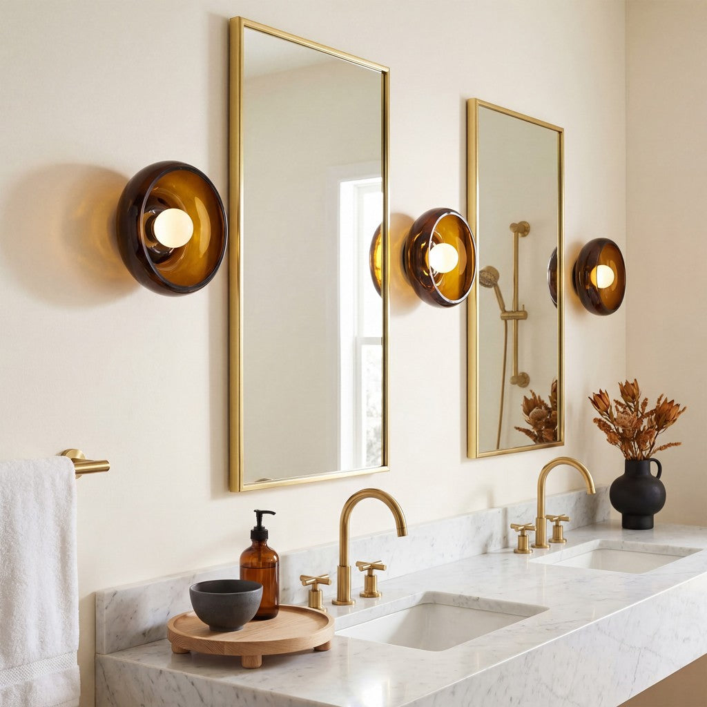 Vega Retro Bowl Shade Wall Sconce