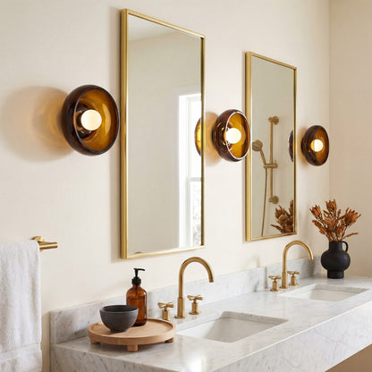 Vega Retro Bowl Shade Wall Sconce