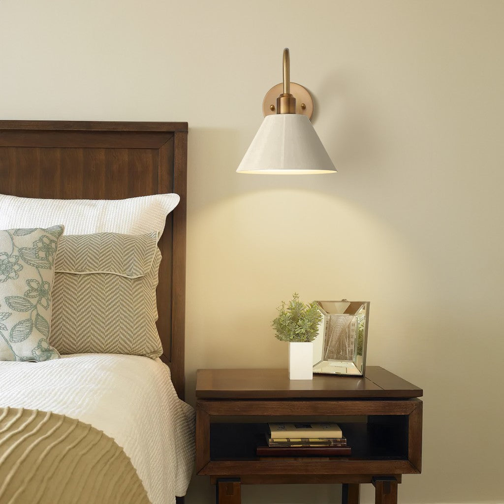 Ferm Minimalist Industrial Tapered Sconce