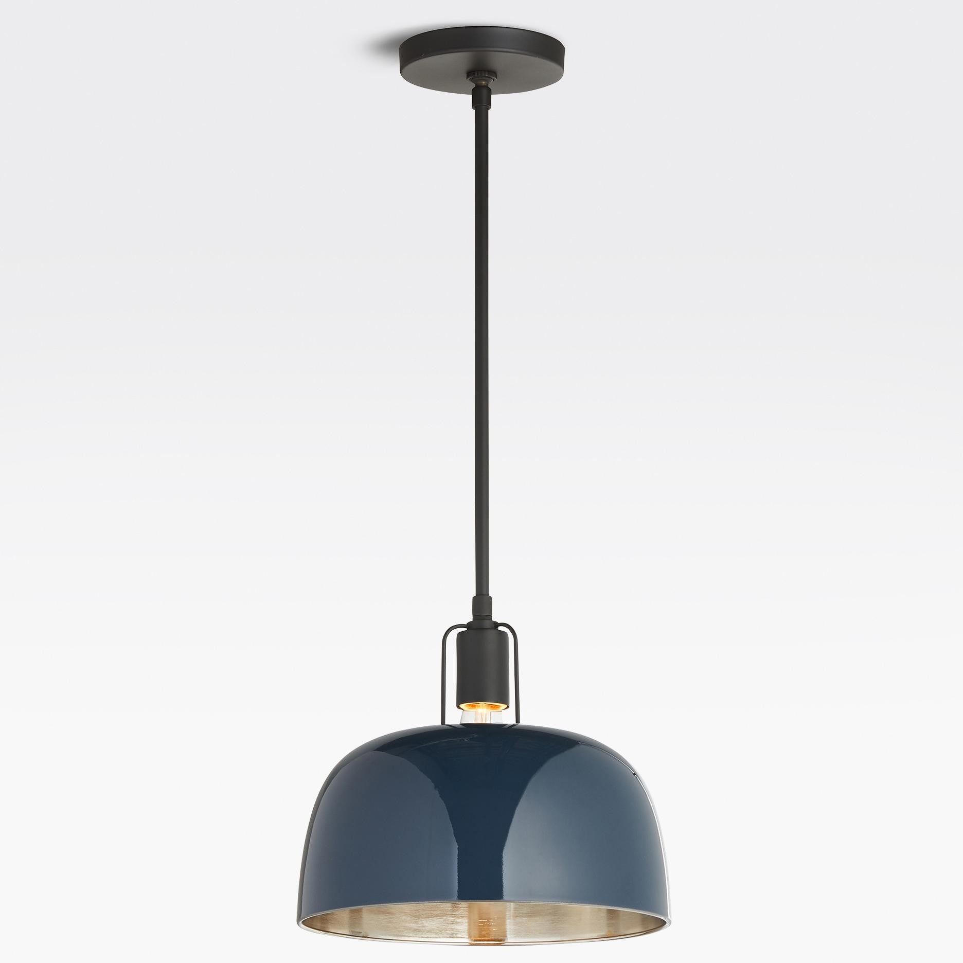 Frey Mid Century Metal Dome Pendant Light