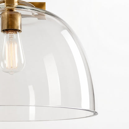 Titus Minimalist Transparent Glass Pendant Light