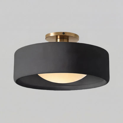 Aura Modern Porcelain Flush Mount Ceiling Light