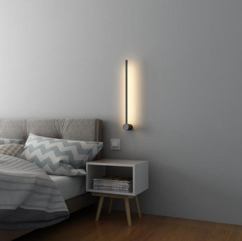 Aaradhya Modern Minimalist Rotatable Linear Black LED Wall Light