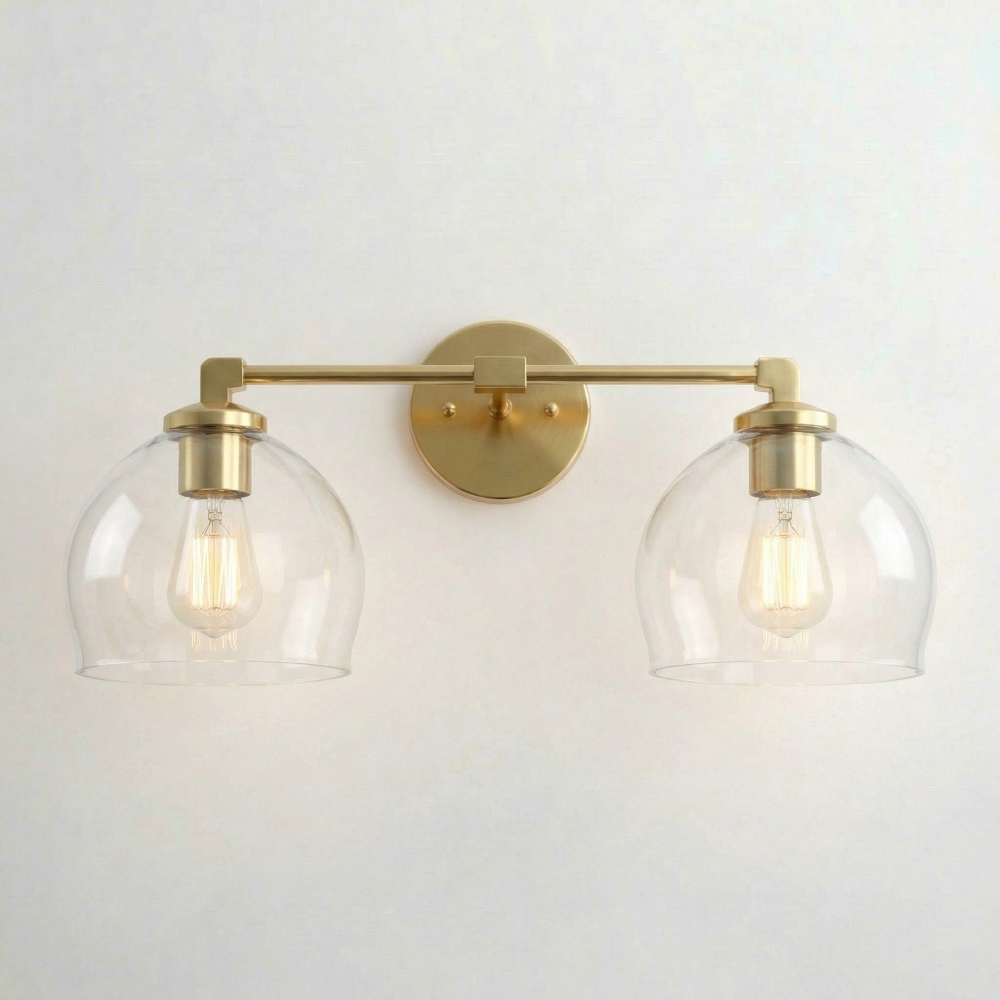 Conrad Vintage 3 Heads Bellflower Glass Wall Sconce