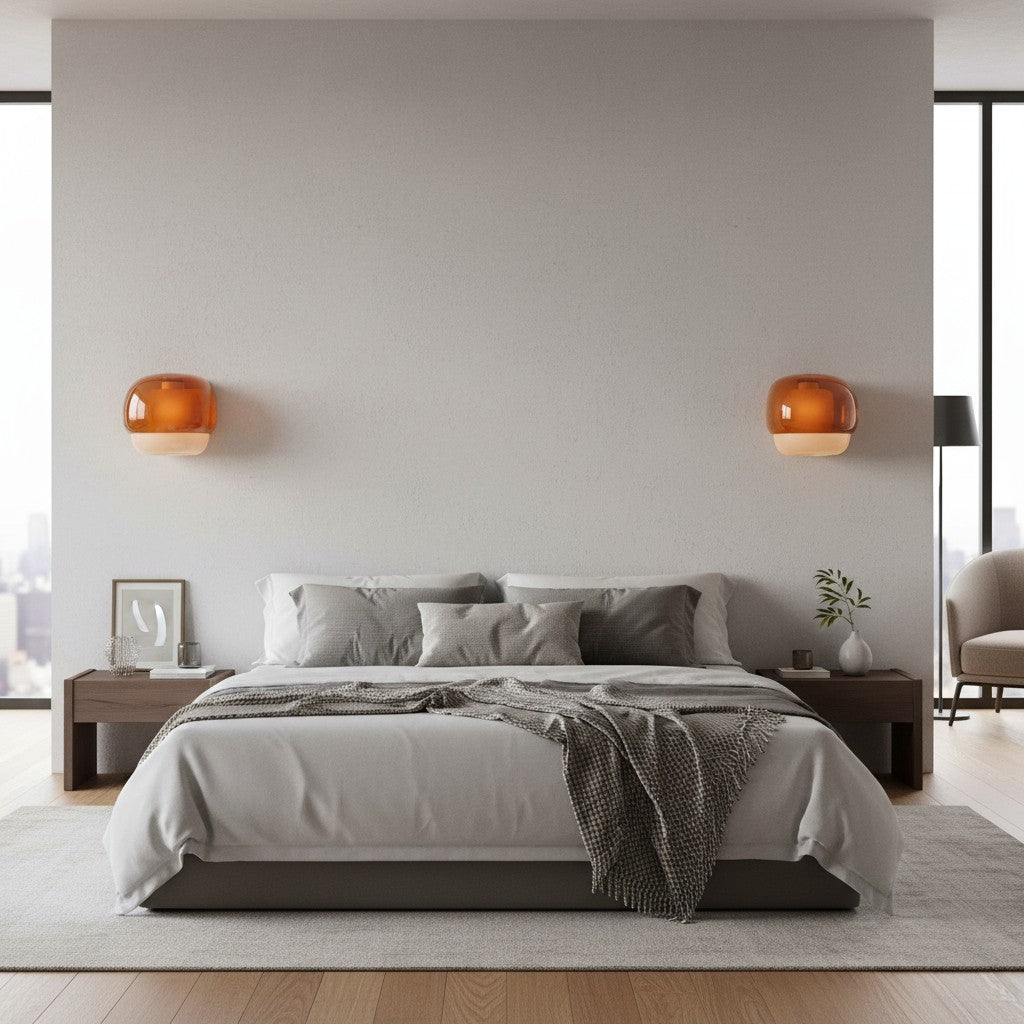 Norman Modern Colorful Layered Glass Wall Light