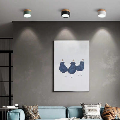 Cyrion Nordic Cylinder LED Flush Mount Ceiling Light