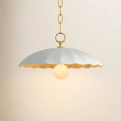 Velmara Farmhouse Metal Flower Pendant Light