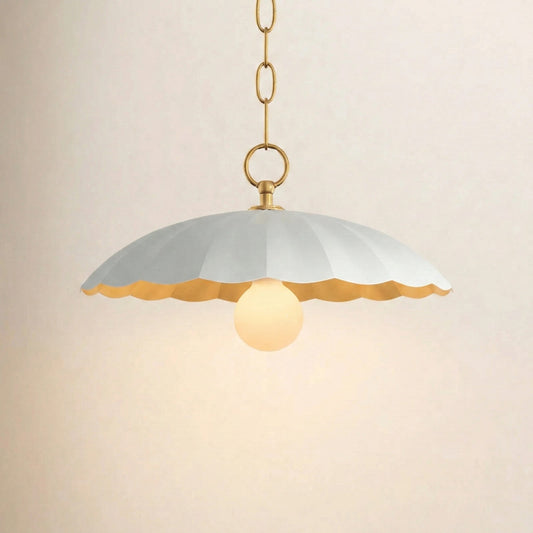 Velmara Farmhouse Metal Flower Pendant Light
