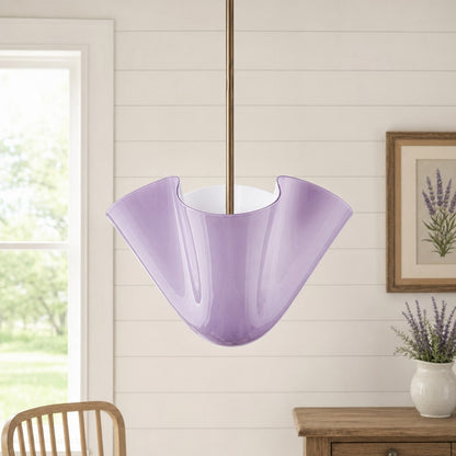 Franklin Modern Shell Glass Fazzo Pendant Light